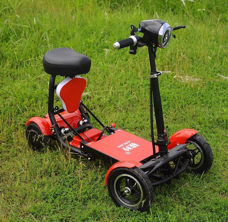 Cyungbok Mini vélo électrique pliable à quatre roues pour adulte, scooter de transport pour personnes âgées