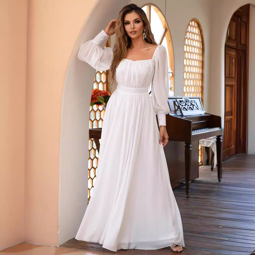 Gorgeous Simple Cute Fresh And Gentle Long Dress