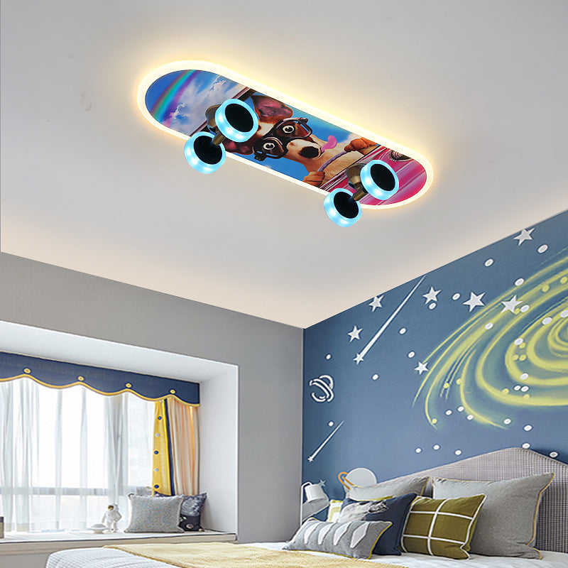 Ceiling Scooter Smart Colorful Bedroom Light