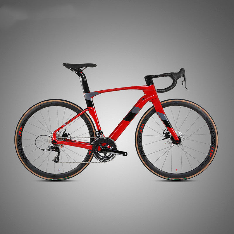 Carbon Fiber Road Bike with Disc Brakes and Variable Speed – High-Performance Racing Bicycle