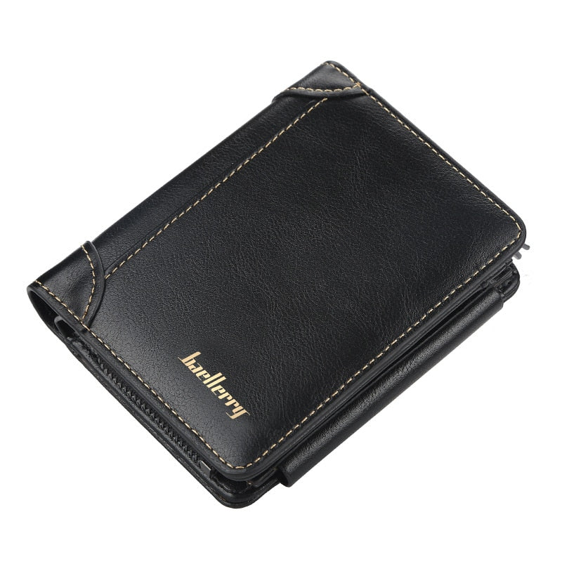 Leather Men Wallets High Quality, Zipper Desigh, Card Holder, Vintage Coin Holder, Men Wallets