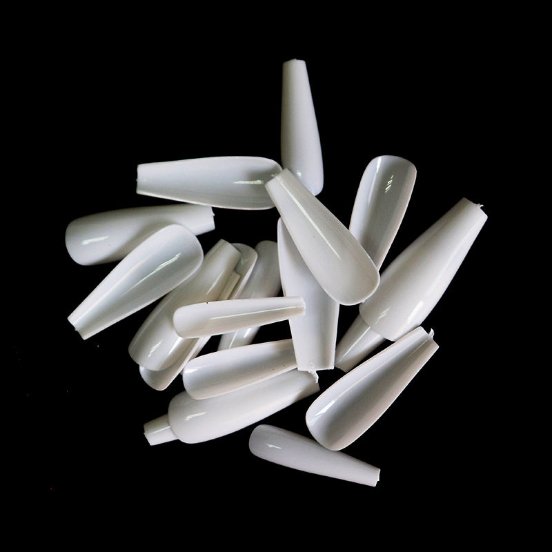 100/500pcs/Bag False Ballerina Natural/Transparent Coffin Fake Nails Manicure Nails for Extension & Protection Nail Art