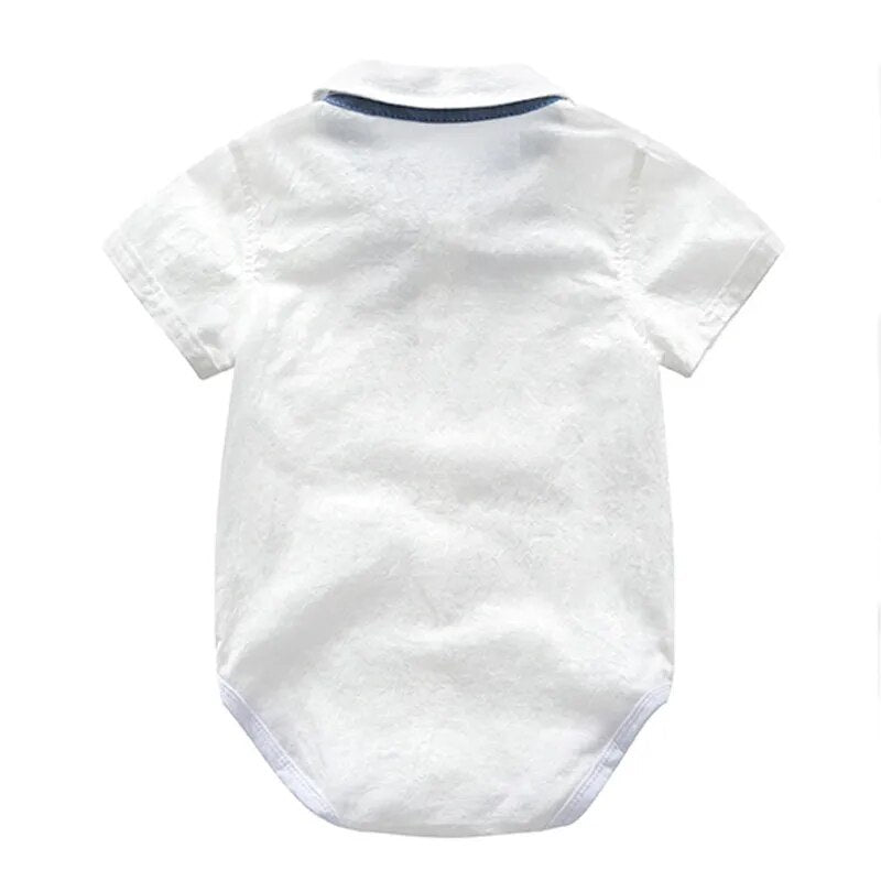 Vêtements pour bébé garçon, gentleman d'été, costumes d'anniversaire, fête de nouveau-né, coton doux, ensemble pour tout-petits