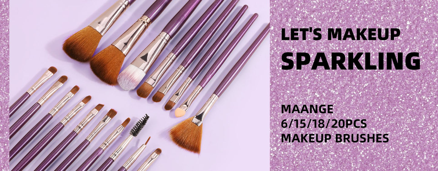 Make-up-Pinsel Pro Pink Brush, Set Puder-Lidschatten-Mischung, Eyeliner-Wimpern-Augenbrauen-Make-up, Beauty-Kosmetikpinsel