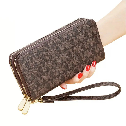 Women Long Wallets, Double Zipper Clutches, Purse Fashion Wallet, Lady Wallets