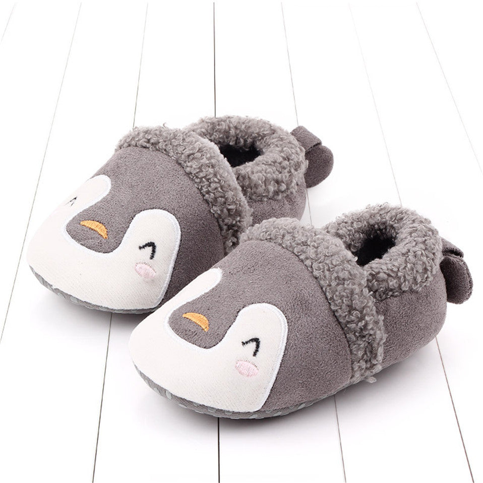 Baby Shoes Adorable Infant Slippers Toddler Baby Boy Girl Knit Crib Shoes Cute Cartoon Anti-slip Prewalker Baby Slippers