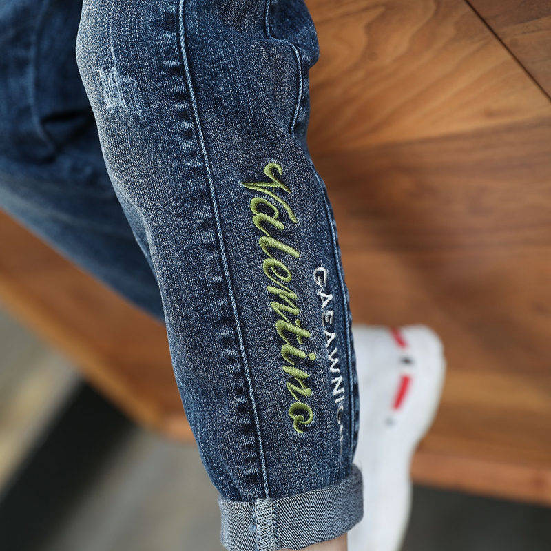 Boys Jeans Denim Trousers Kids Clothes Children Clothes Spring  Straight Cowboy Trousers Casual Pants 2-6 Years