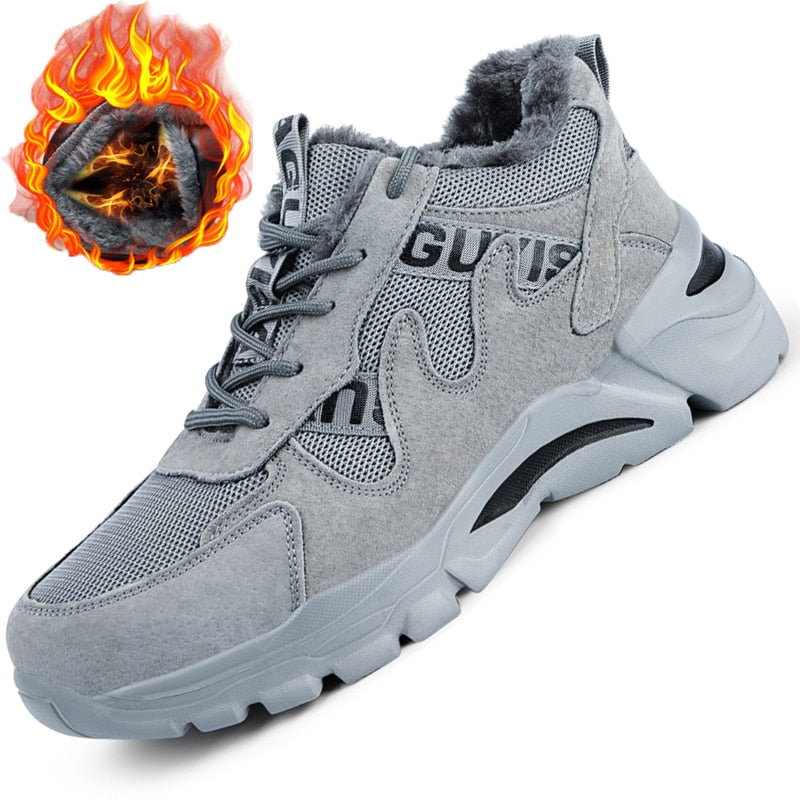 Men's Safety Boots: Steel Toe Work Sneakers with Puncture-Proof and Industrial Security Features