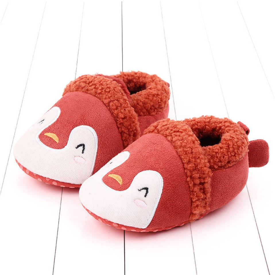 Baby Shoes Adorable Infant Slippers Toddler Baby Boy Girl Knit Crib Shoes Cute Cartoon Anti-slip Prewalker Baby Slippers