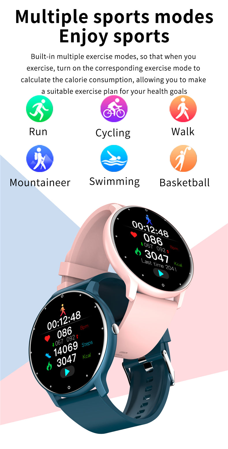 Montre intelligente hommes plein écran tactile Sport Fitness montre IP67 étanche Bluetooth Smartwatch hommes