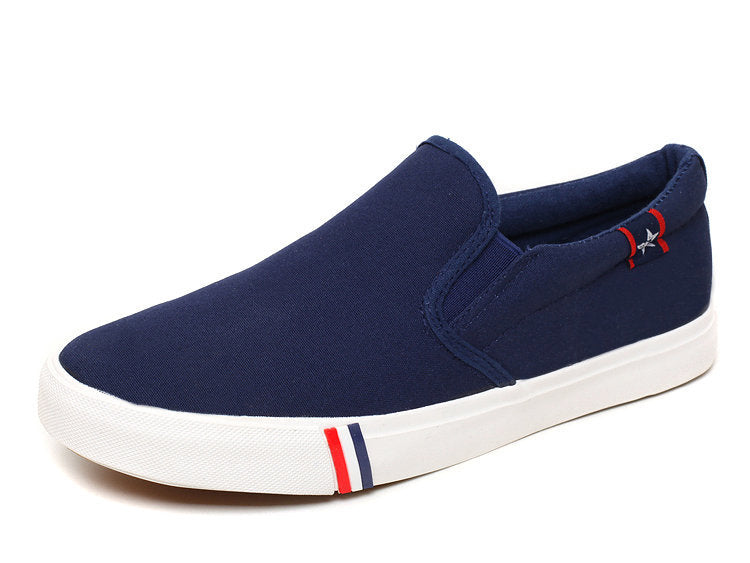 Mens Shoes Canvas Spring, Summer Slip-on Unisex, Fashion Sneakers Flats Breathable, Light Lovers Shoes Footwear