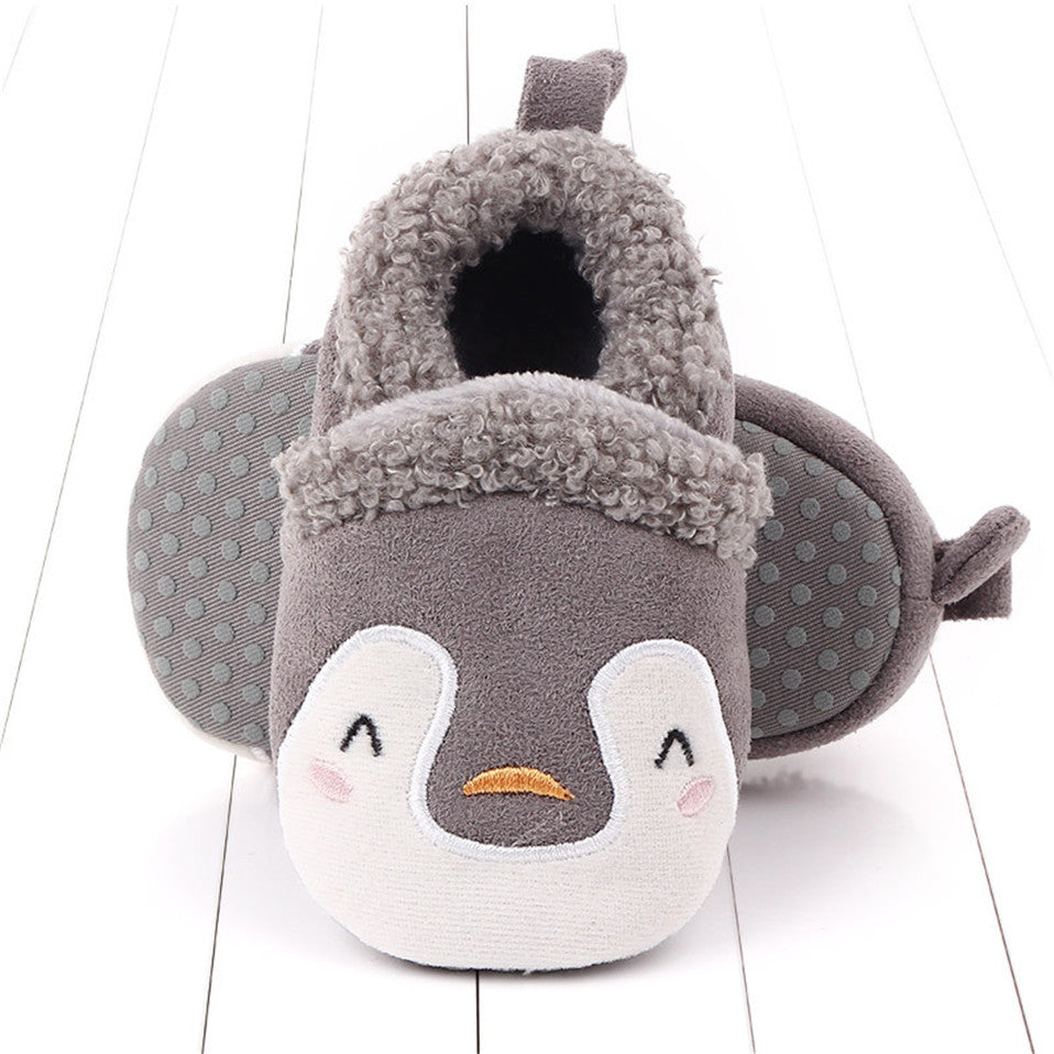 Baby Shoes Adorable Infant Slippers Toddler Baby Boy Girl Knit Crib Shoes Cute Cartoon Anti-slip Prewalker Baby Slippers