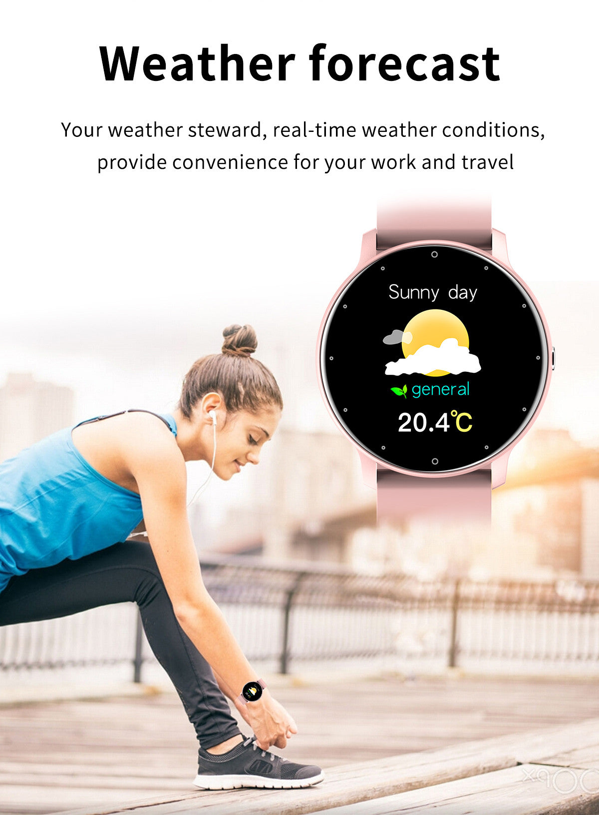 Smart Watch Real-time Activity Tracker Heart Rate Monitor Sports Women Smart Watch Men Clock Android, IOS