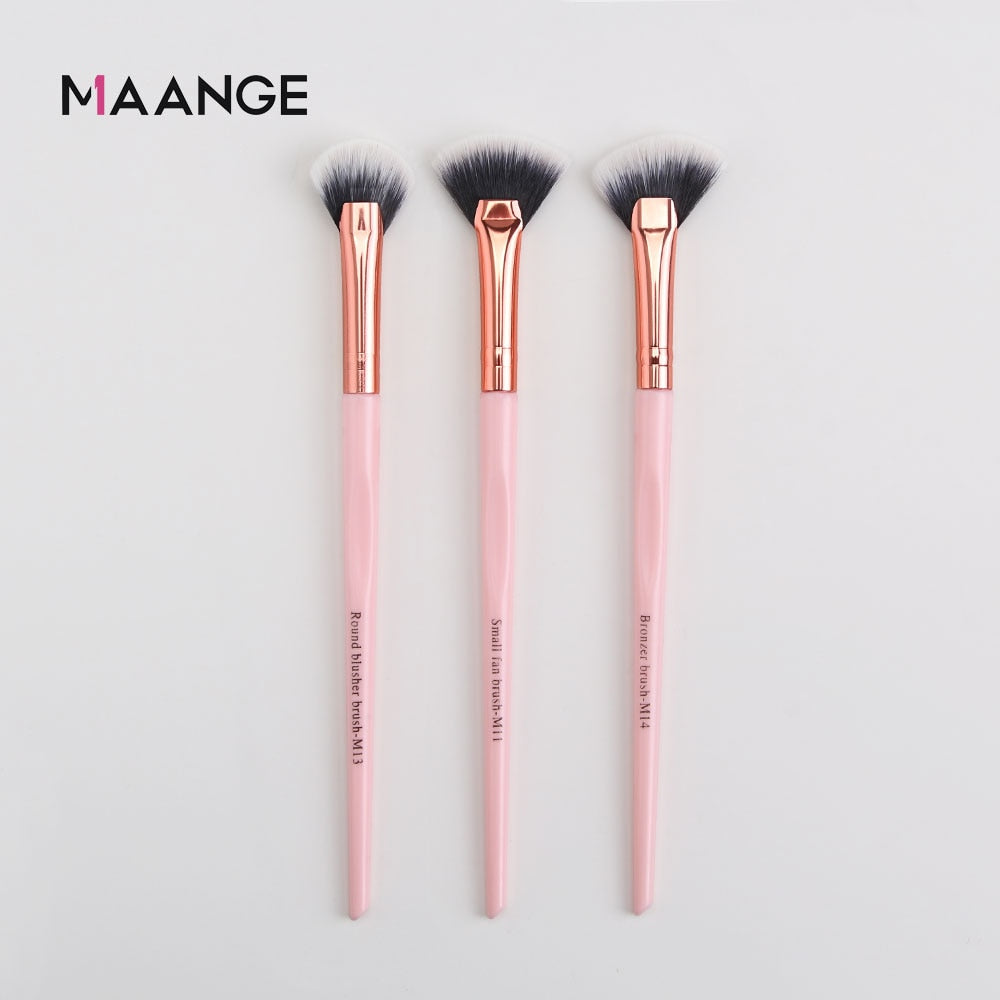 Make-up-Pinsel Pro Pink Brush, Set Puder-Lidschatten-Mischung, Eyeliner-Wimpern-Augenbrauen-Make-up, Beauty-Kosmetikpinsel