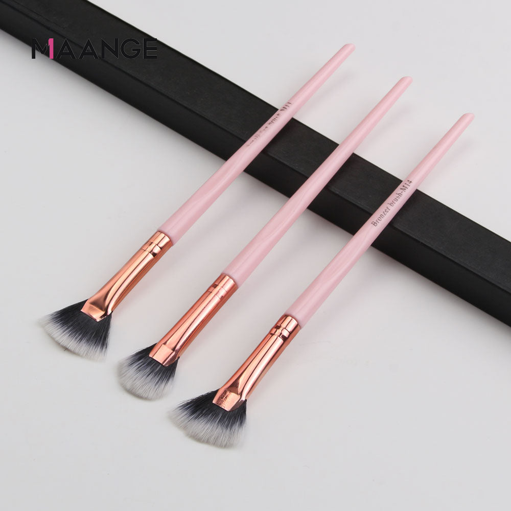 Make-up-Pinsel Pro Pink Brush, Set Puder-Lidschatten-Mischung, Eyeliner-Wimpern-Augenbrauen-Make-up, Beauty-Kosmetikpinsel