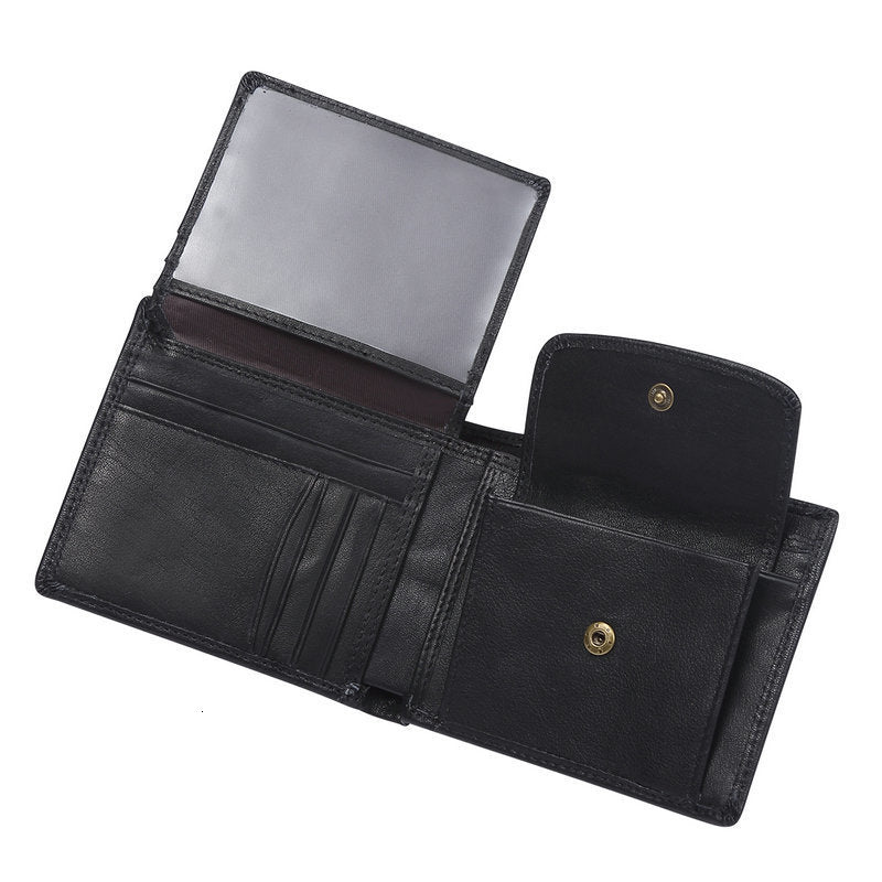 Genuine Leather Men Wallets, Coin Pocket, Vintage Male Purse, RFID Blocking Genuine Leather Men Wallet, Card Holder