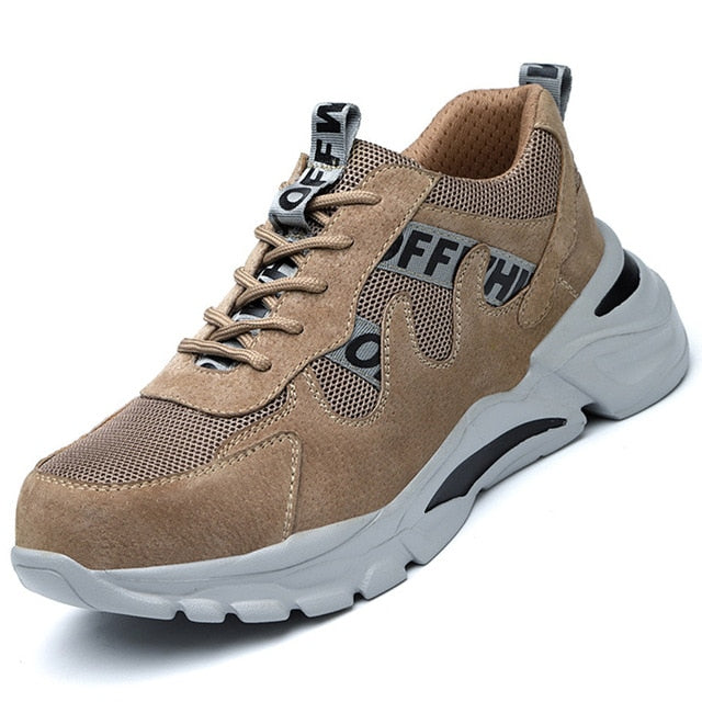 Men's Safety Boots: Steel Toe Work Sneakers with Puncture-Proof and Industrial Security Features