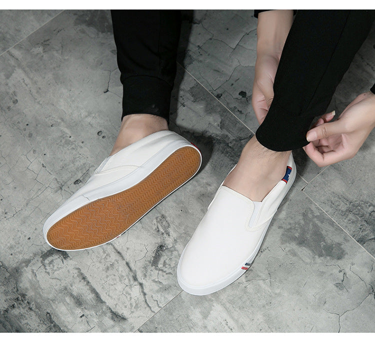 Mens Shoes Canvas Spring, Summer Slip-on Unisex, Fashion Sneakers Flats Breathable, Light Lovers Shoes Footwear