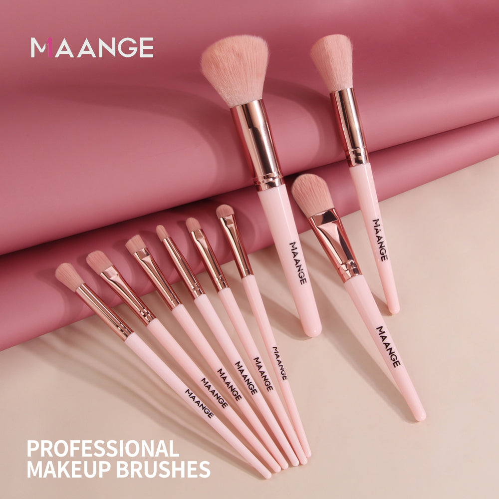 Make-up-Pinsel Pro Pink Brush, Set Puder-Lidschatten-Mischung, Eyeliner-Wimpern-Augenbrauen-Make-up, Beauty-Kosmetikpinsel