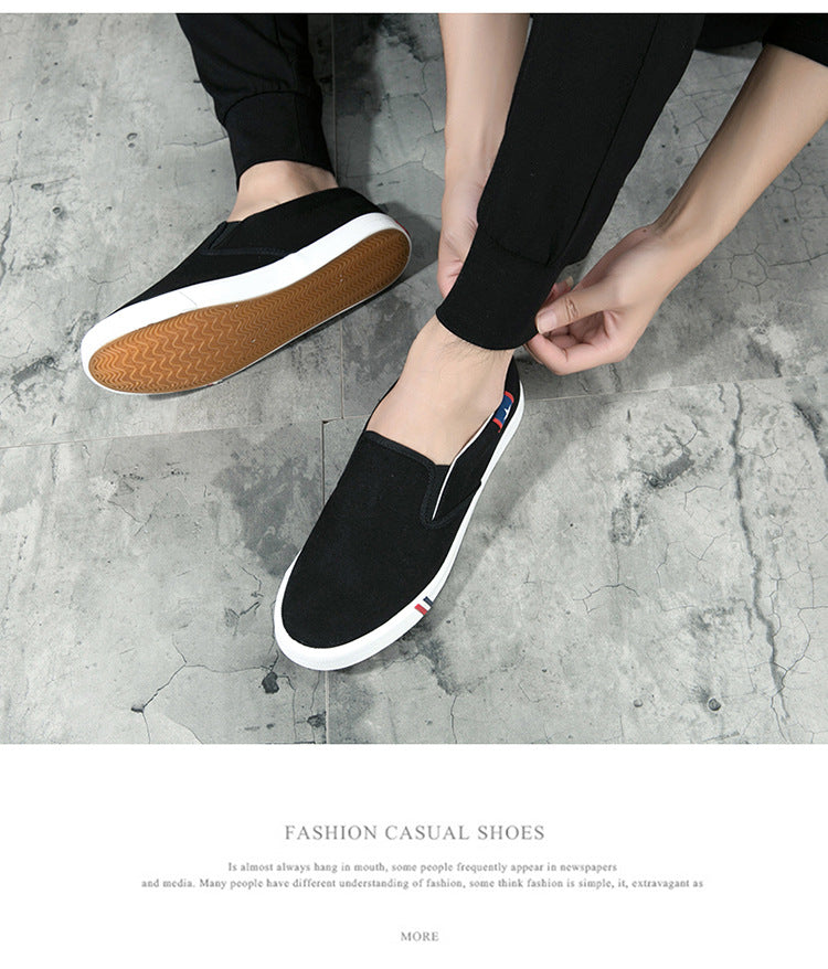 Mens Shoes Canvas Spring, Summer Slip-on Unisex, Fashion Sneakers Flats Breathable, Light Lovers Shoes Footwear