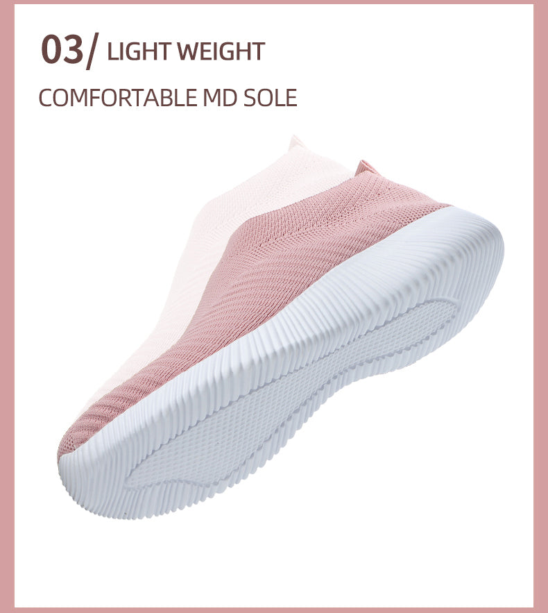 Women Vulcanized Shoes: High-Quality Slip-On Sneakers and Flats for Comfortable Walking and LoafingWalking Flat