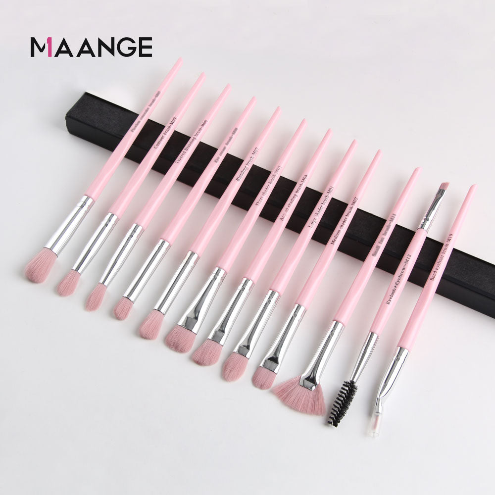 Make-up-Pinsel Pro Pink Brush, Set Puder-Lidschatten-Mischung, Eyeliner-Wimpern-Augenbrauen-Make-up, Beauty-Kosmetikpinsel