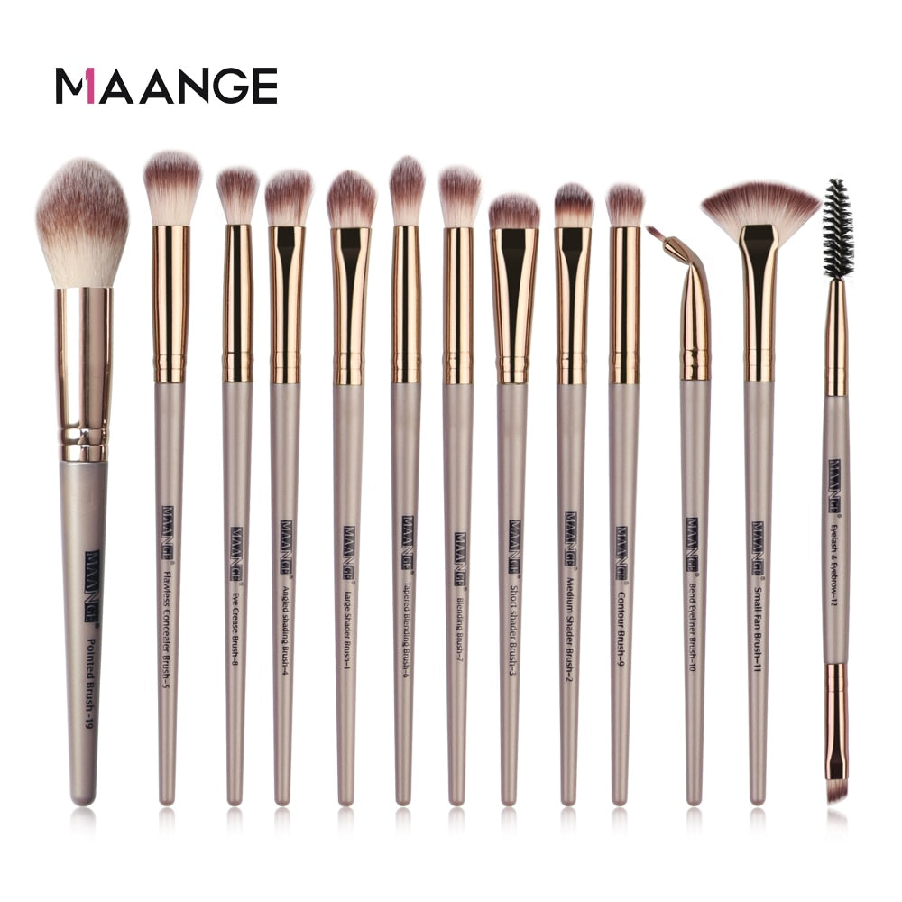 Make-up-Pinsel Pro Pink Brush, Set Puder-Lidschatten-Mischung, Eyeliner-Wimpern-Augenbrauen-Make-up, Beauty-Kosmetikpinsel