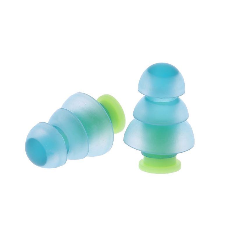 Bouchons d'oreilles en silicone pour dormir Isolation phonique Protection des oreilles Bouchons d'oreilles Bouchons anti-bruit pour voyage Silicone Réduction du bruit doux