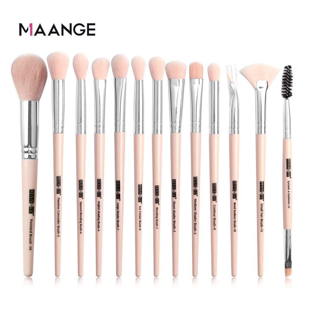 Make-up-Pinsel Pro Pink Brush, Set Puder-Lidschatten-Mischung, Eyeliner-Wimpern-Augenbrauen-Make-up, Beauty-Kosmetikpinsel