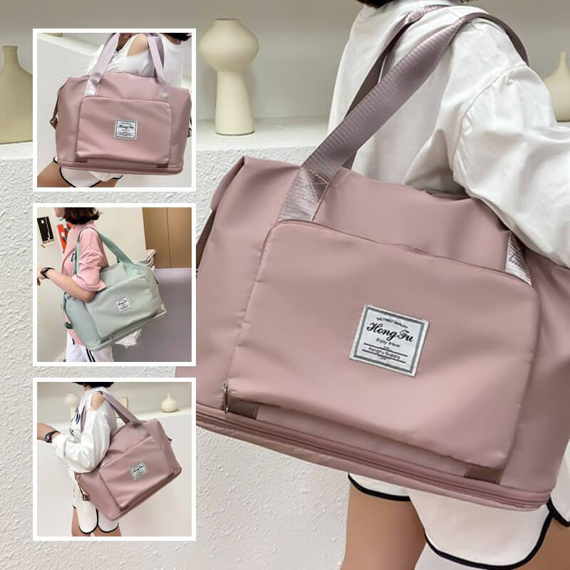 Women Foldable Large Capacity Bag, Women Gym Bags, Shoulder Bag, Women Training Bag, Travel Handle Handbag, Sport Crossbody Bag