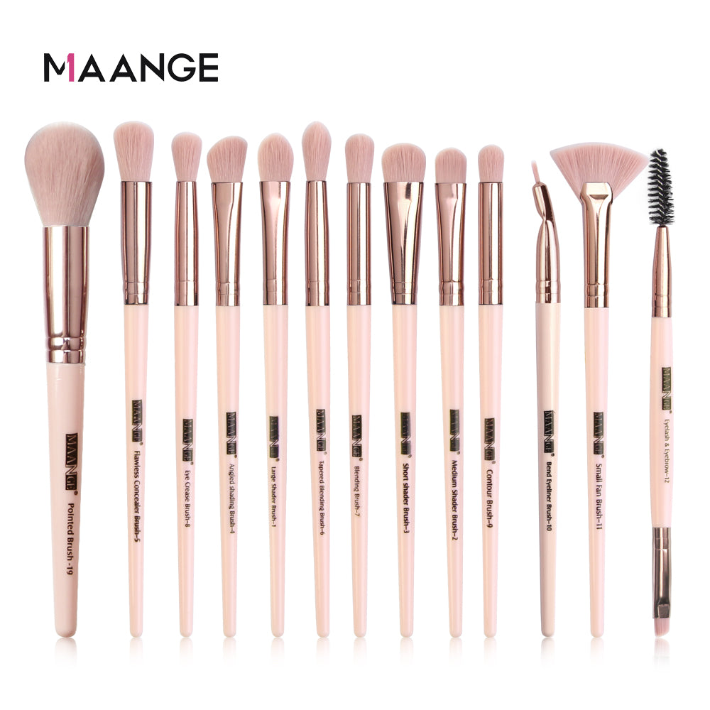 Make-up-Pinsel Pro Pink Brush, Set Puder-Lidschatten-Mischung, Eyeliner-Wimpern-Augenbrauen-Make-up, Beauty-Kosmetikpinsel