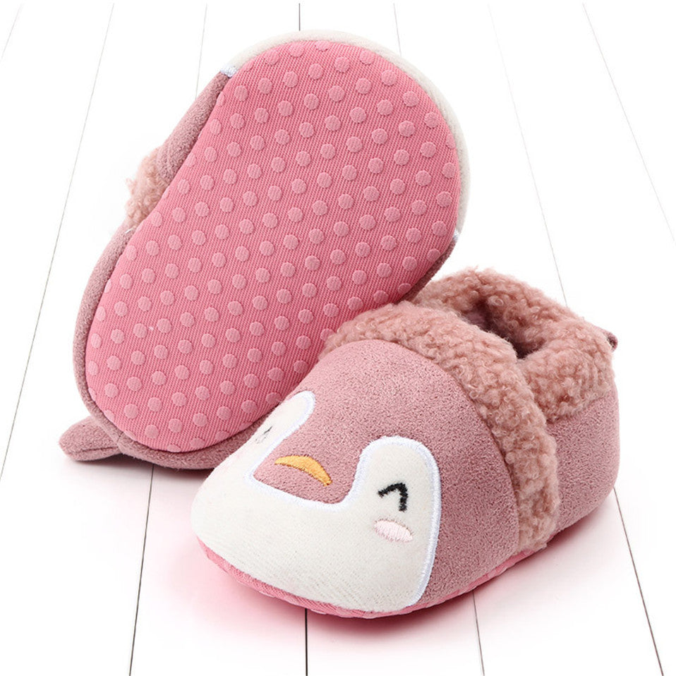 Baby Shoes Adorable Infant Slippers Toddler Baby Boy Girl Knit Crib Shoes Cute Cartoon Anti-slip Prewalker Baby Slippers