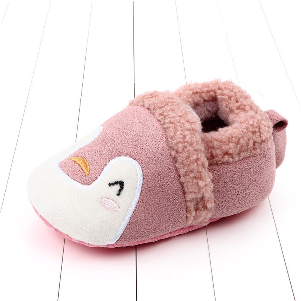 Baby Shoes Adorable Infant Slippers Toddler Baby Boy Girl Knit Crib Shoes Cute Cartoon Anti-slip Prewalker Baby Slippers