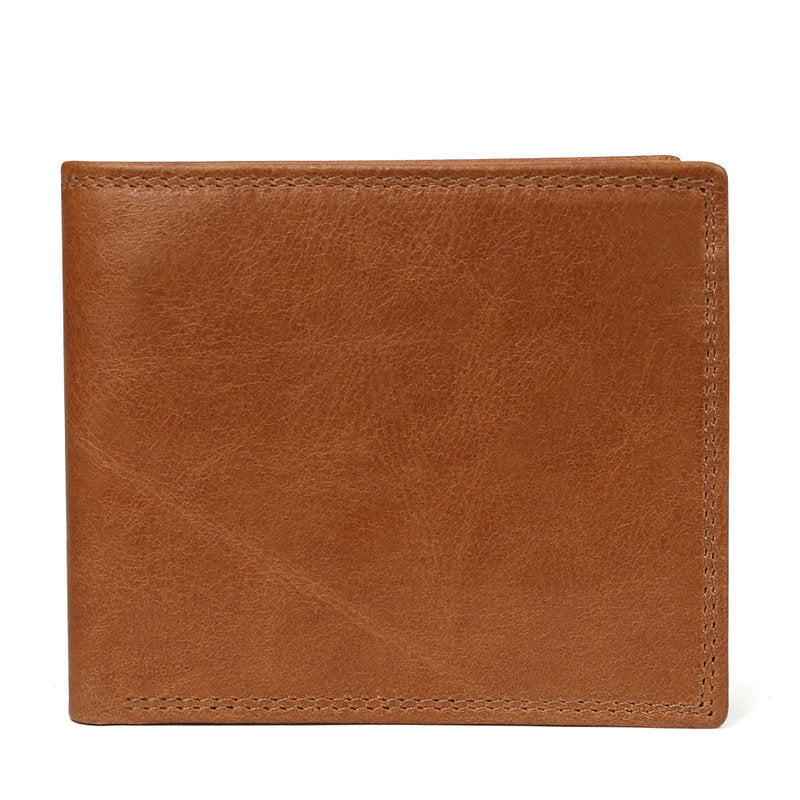 Genuine Leather Men Wallets, Coin Pocket, Vintage Male Purse, RFID Blocking Genuine Leather Men Wallet, Card Holder