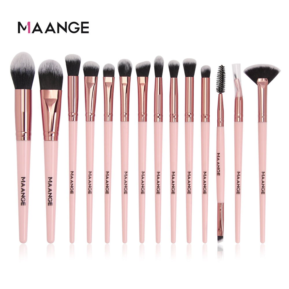 Make-up-Pinsel Pro Pink Brush, Set Puder-Lidschatten-Mischung, Eyeliner-Wimpern-Augenbrauen-Make-up, Beauty-Kosmetikpinsel