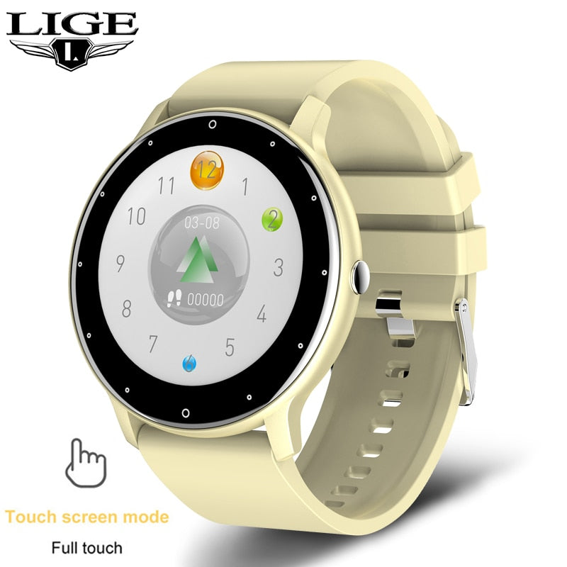 Montre intelligente hommes plein écran tactile Sport Fitness montre IP67 étanche Bluetooth Smartwatch hommes