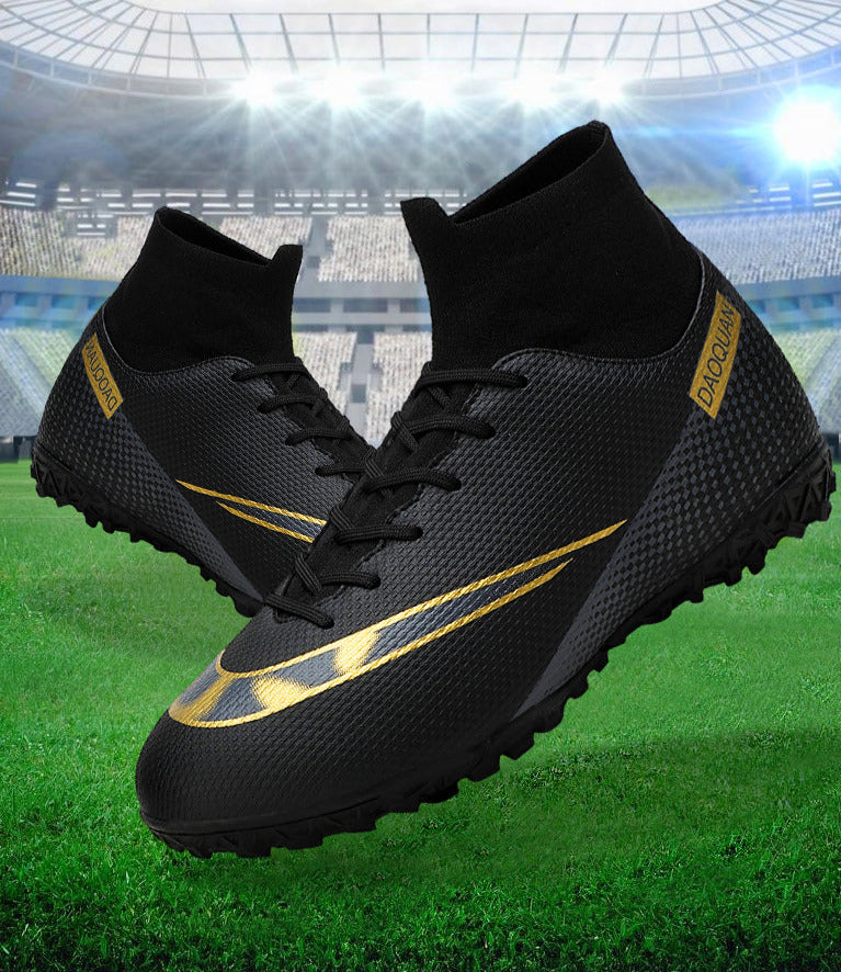 Chaussures de Football de qualité en gros C.Ronaldo chaussures de Football Assassin Chuteira Campo TF/AG chaussures de Football chaussures d'entraînement de Futsal