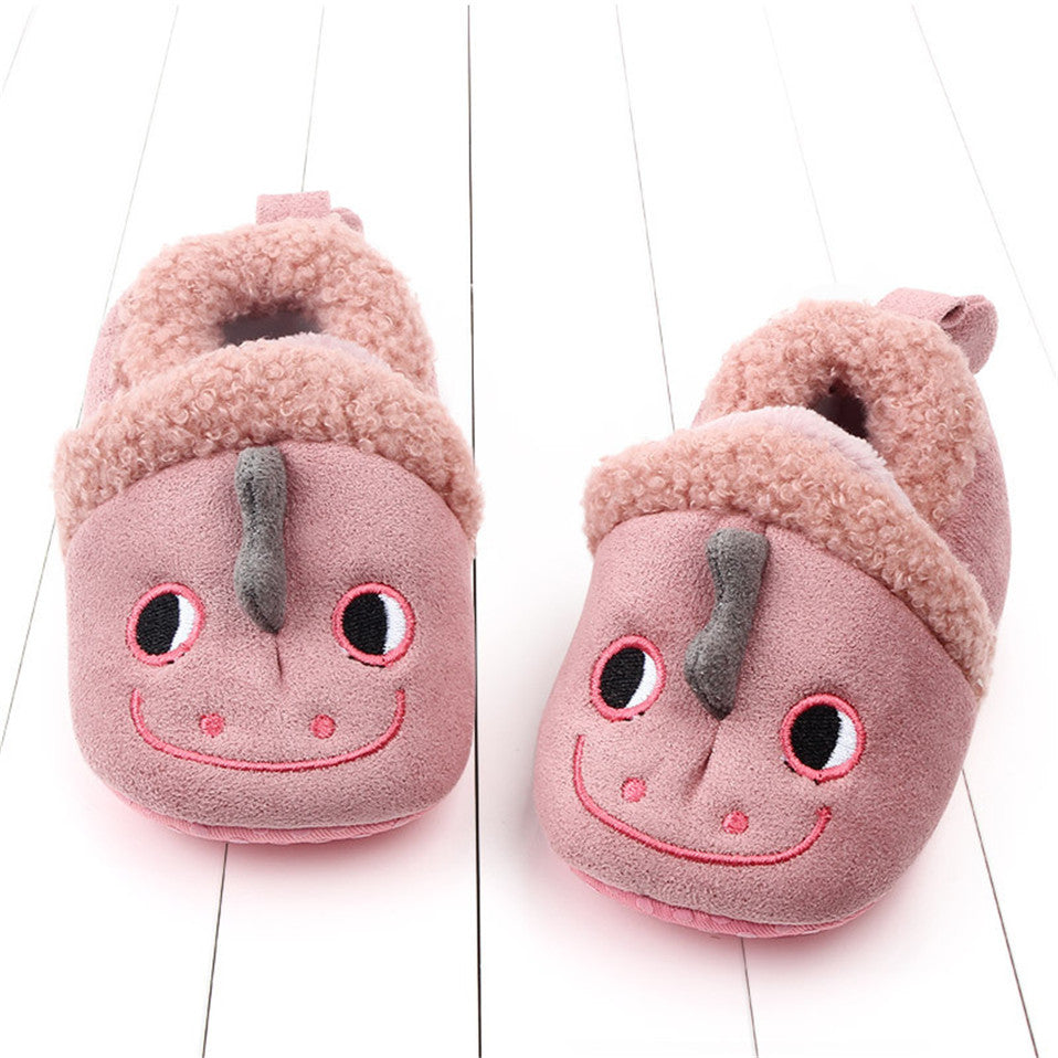 Baby Shoes Adorable Infant Slippers Toddler Baby Boy Girl Knit Crib Shoes Cute Cartoon Anti-slip Prewalker Baby Slippers