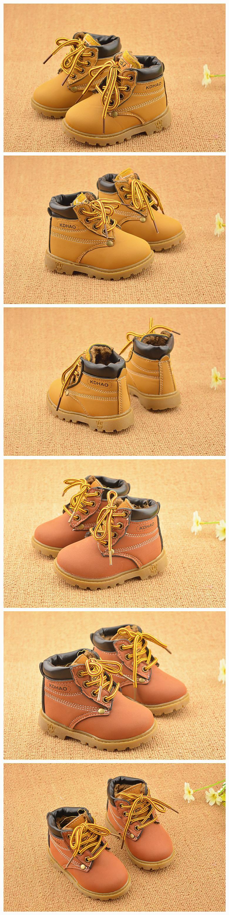 Autumn Winter Baby Boots Toddler Fashion Boots Kids, Shoes Boys Girls Snow Boots Girls Boys Plush Fashion Boots