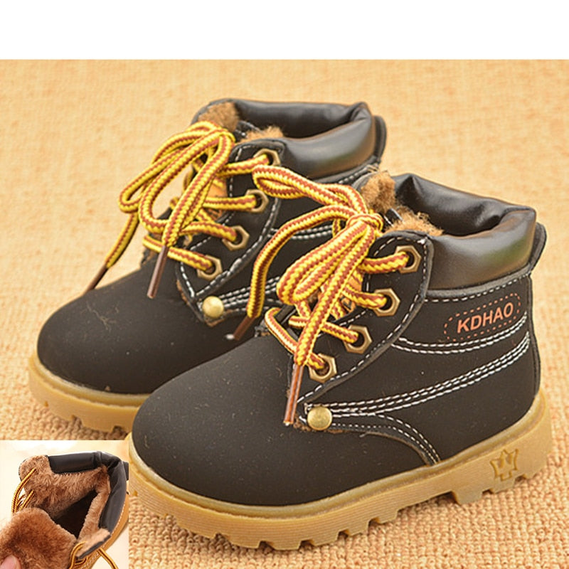 Autumn Winter Baby Boots Toddler Fashion Boots Kids, Shoes Boys Girls Snow Boots Girls Boys Plush Fashion Boots