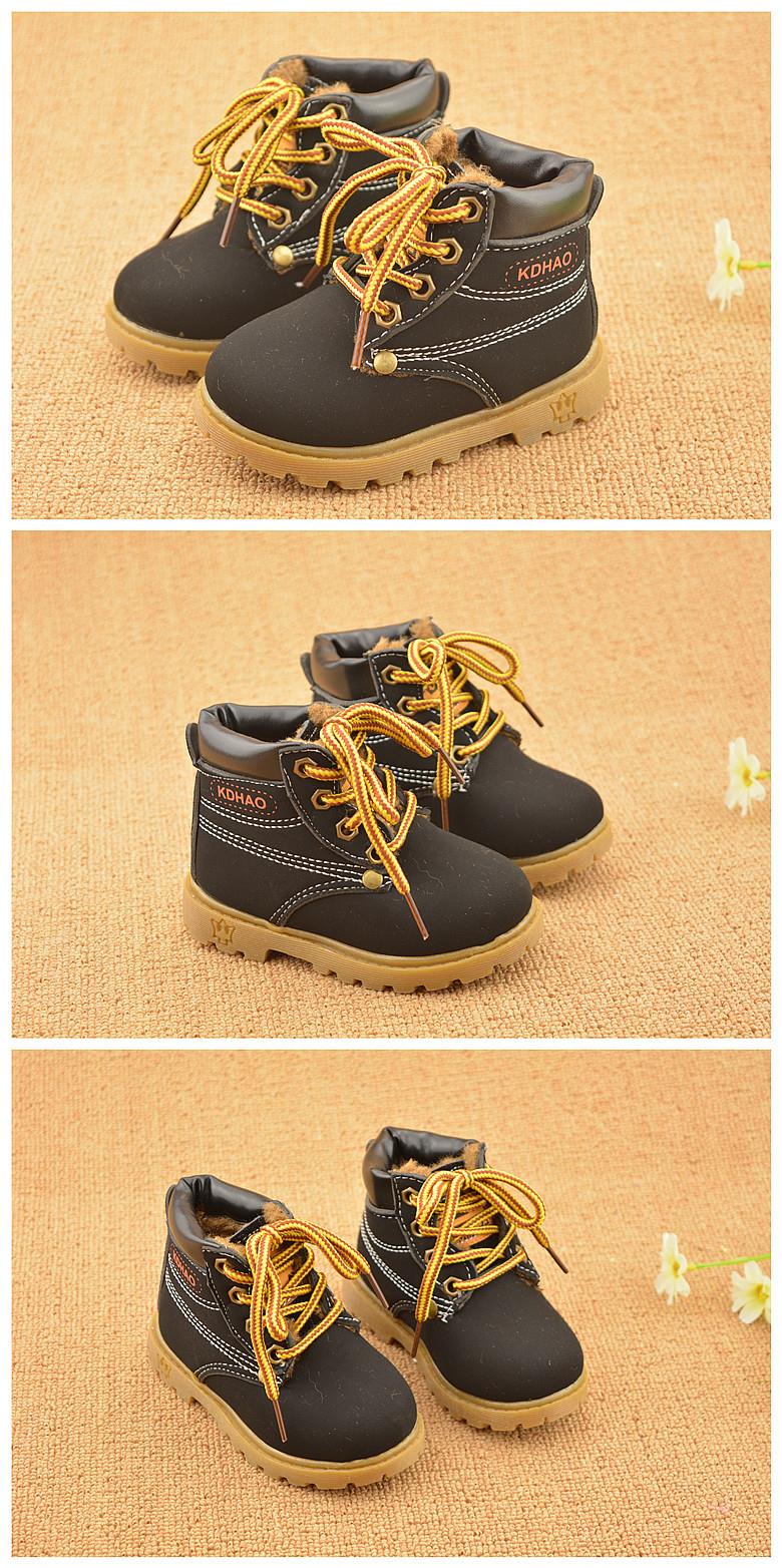 Autumn Winter Baby Boots Toddler Fashion Boots Kids, Shoes Boys Girls Snow Boots Girls Boys Plush Fashion Boots