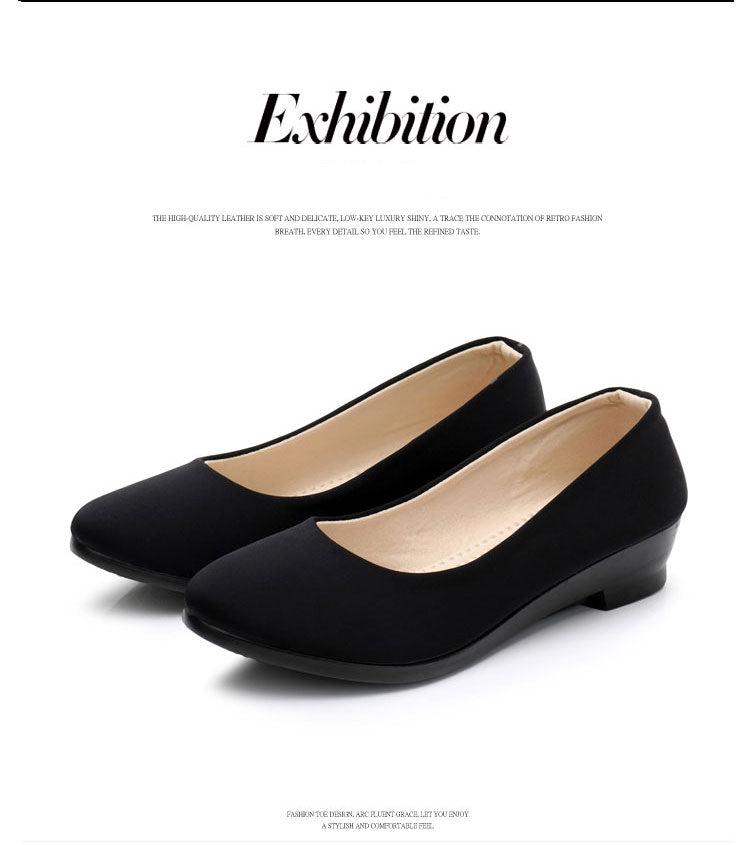 Women Flats Ballet Shoes Women Flats Office Work Shoes Oversize Boat Shoes Cloth Sweet Loafers Women's Pregnant Flats Shoes