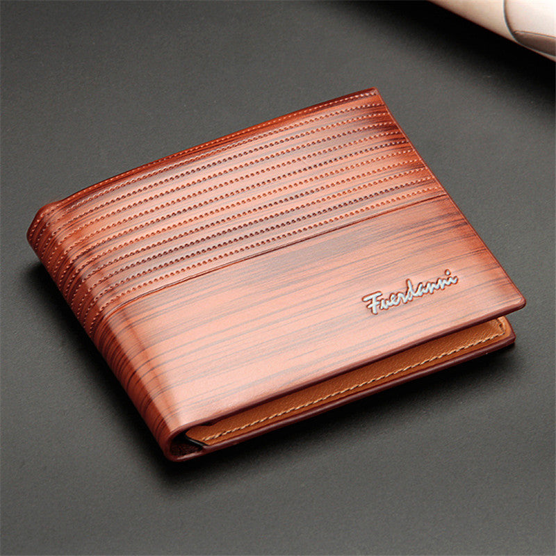 Vintage Leather Wallet for Men, Short Slim Male Money, Credit Card, Holder, Wallet Money