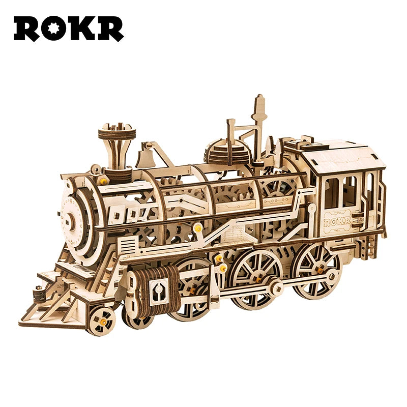 3D Wooden Puzzle, Mechanical Gear, Drive Model, Building Kit, Toys Gift for Children, Adult Teens