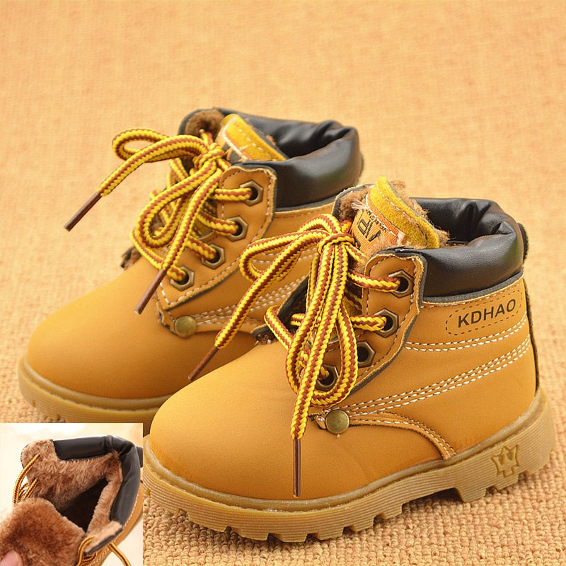 Autumn Winter Baby Boots Toddler Fashion Boots Kids, Shoes Boys Girls Snow Boots Girls Boys Plush Fashion Boots