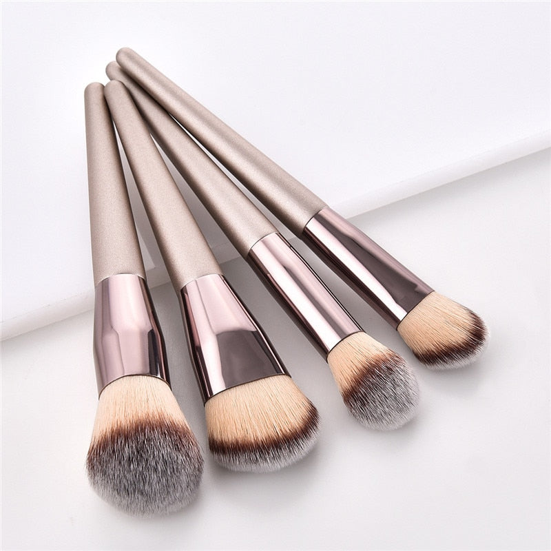 Champagner-Make-up-Pinsel-Set für Kosmetika, Foundation-Puder-Rouge, Lidschatten-Mischung, Make-up-Pinsel, Beauty-Tool