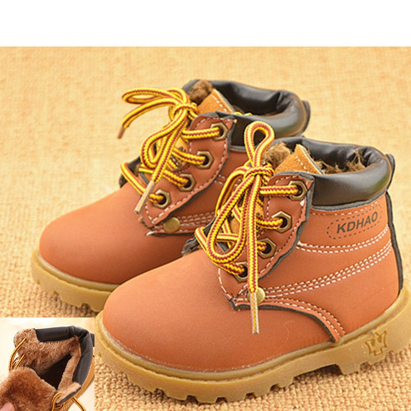 Autumn Winter Baby Boots Toddler Fashion Boots Kids, Shoes Boys Girls Snow Boots Girls Boys Plush Fashion Boots