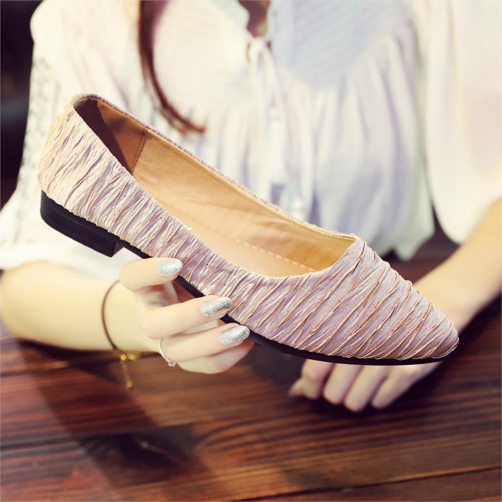 Women Flats Ballet Shoes Women Flats Office Work Shoes Oversize Boat Shoes Cloth Sweet Loafers Women's Pregnant Flats Shoes