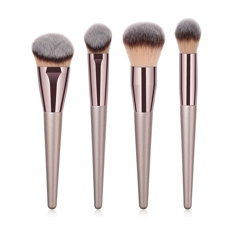 Champagner-Make-up-Pinsel-Set für Kosmetika, Foundation-Puder-Rouge, Lidschatten-Mischung, Make-up-Pinsel, Beauty-Tool