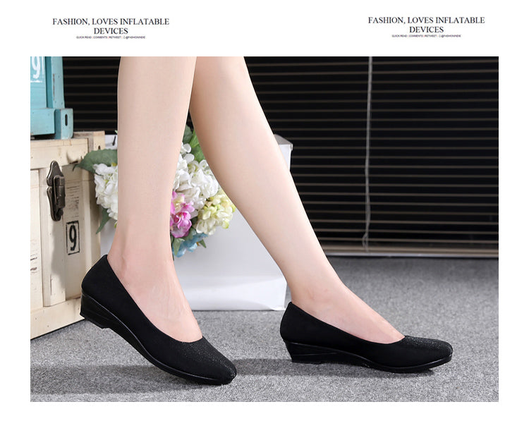 Women Flats Ballet Shoes Women Flats Office Work Shoes Oversize Boat Shoes Cloth Sweet Loafers Women's Pregnant Flats Shoes